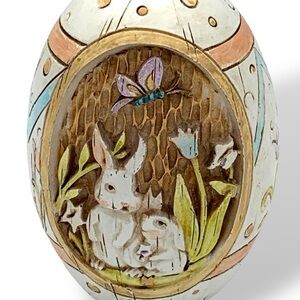 Easter Egg Wood Carved Romans Inc